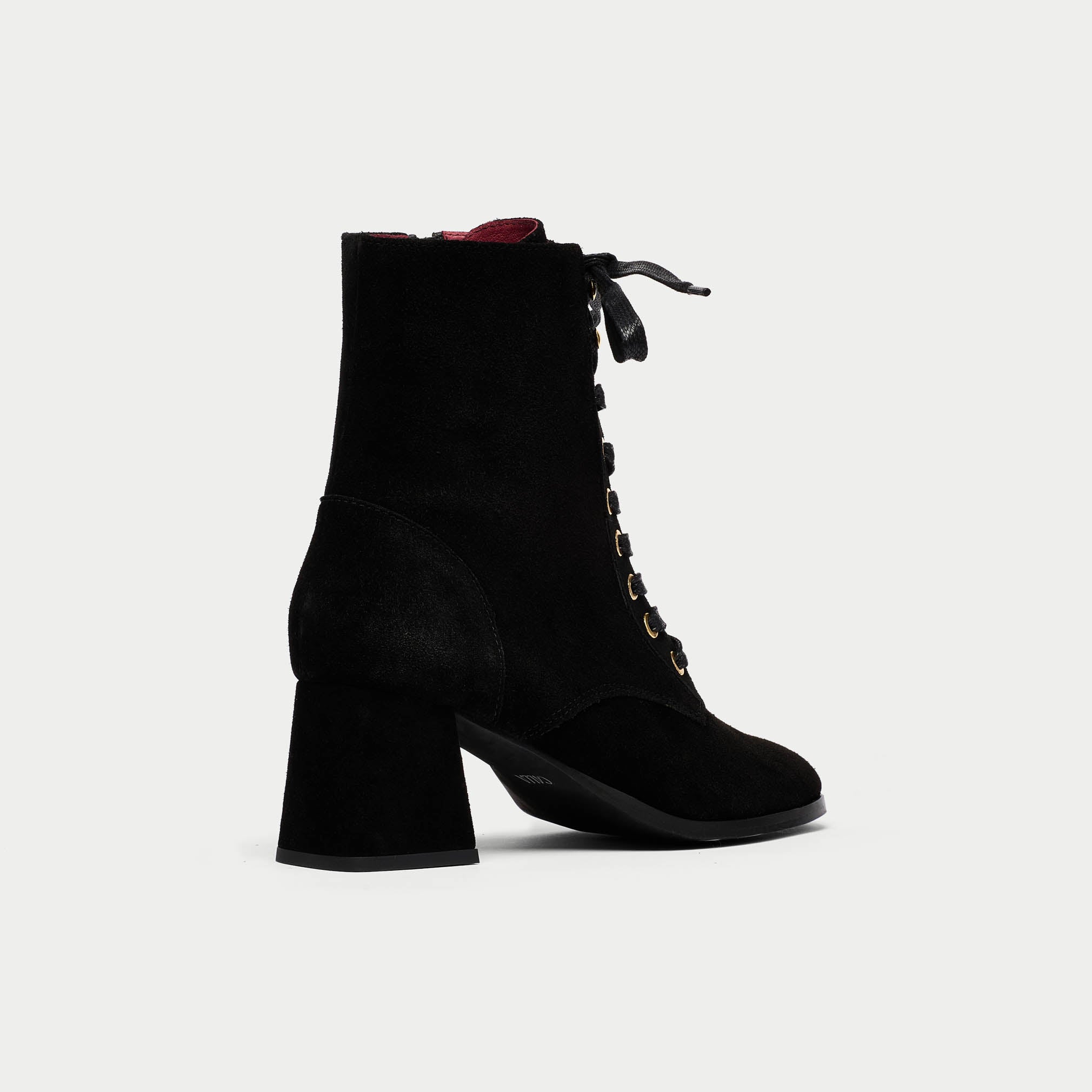 Cleo suede heel view