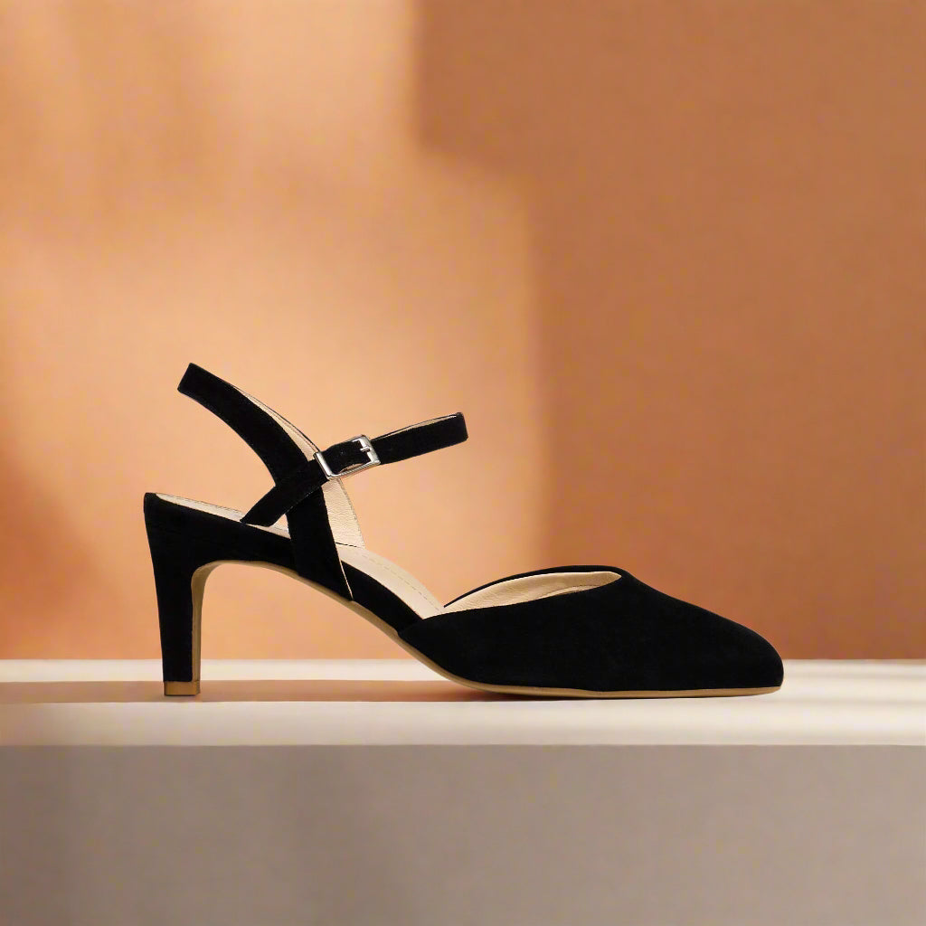Patricia Heels- Black Suede