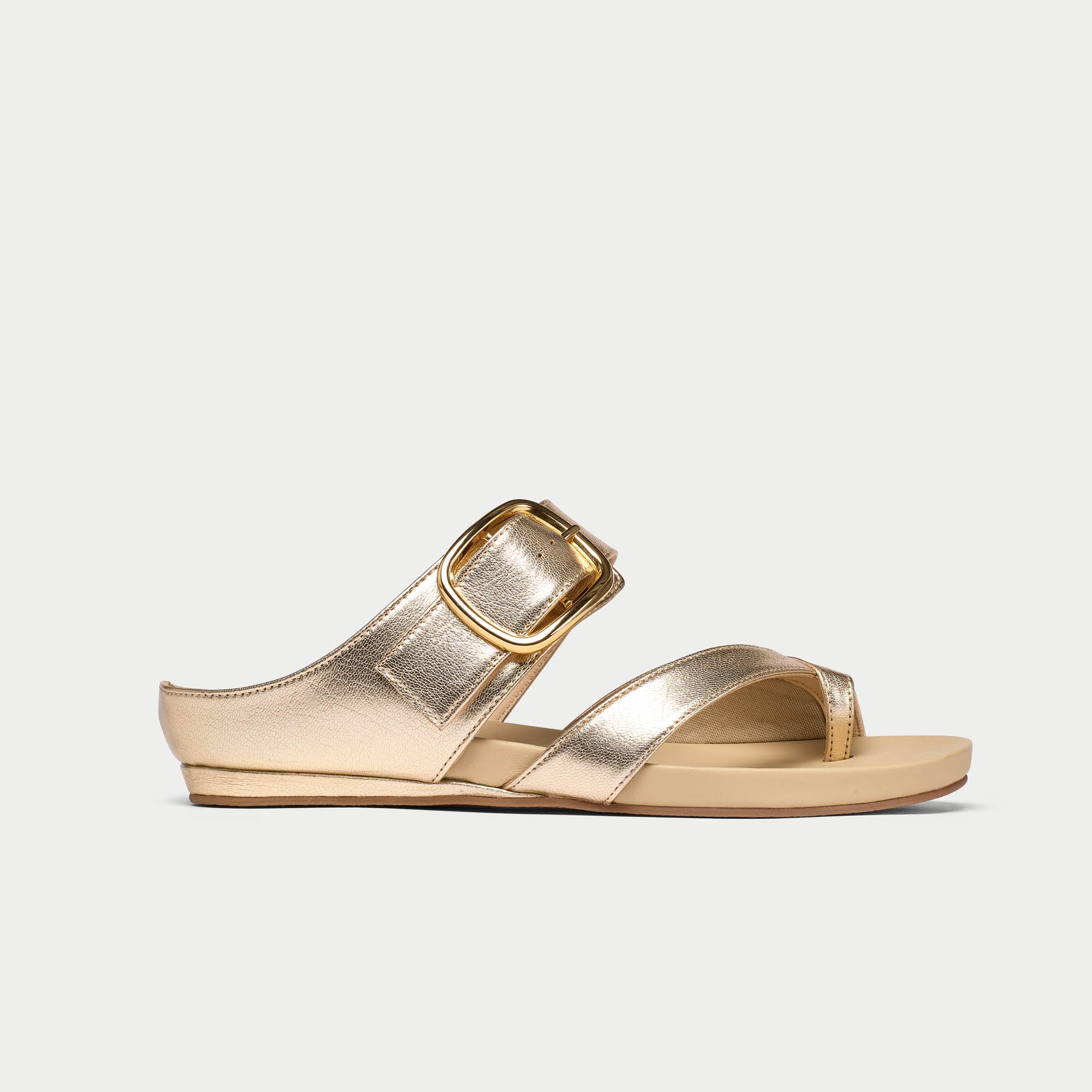 Ruby - Champagne Leather Sandals