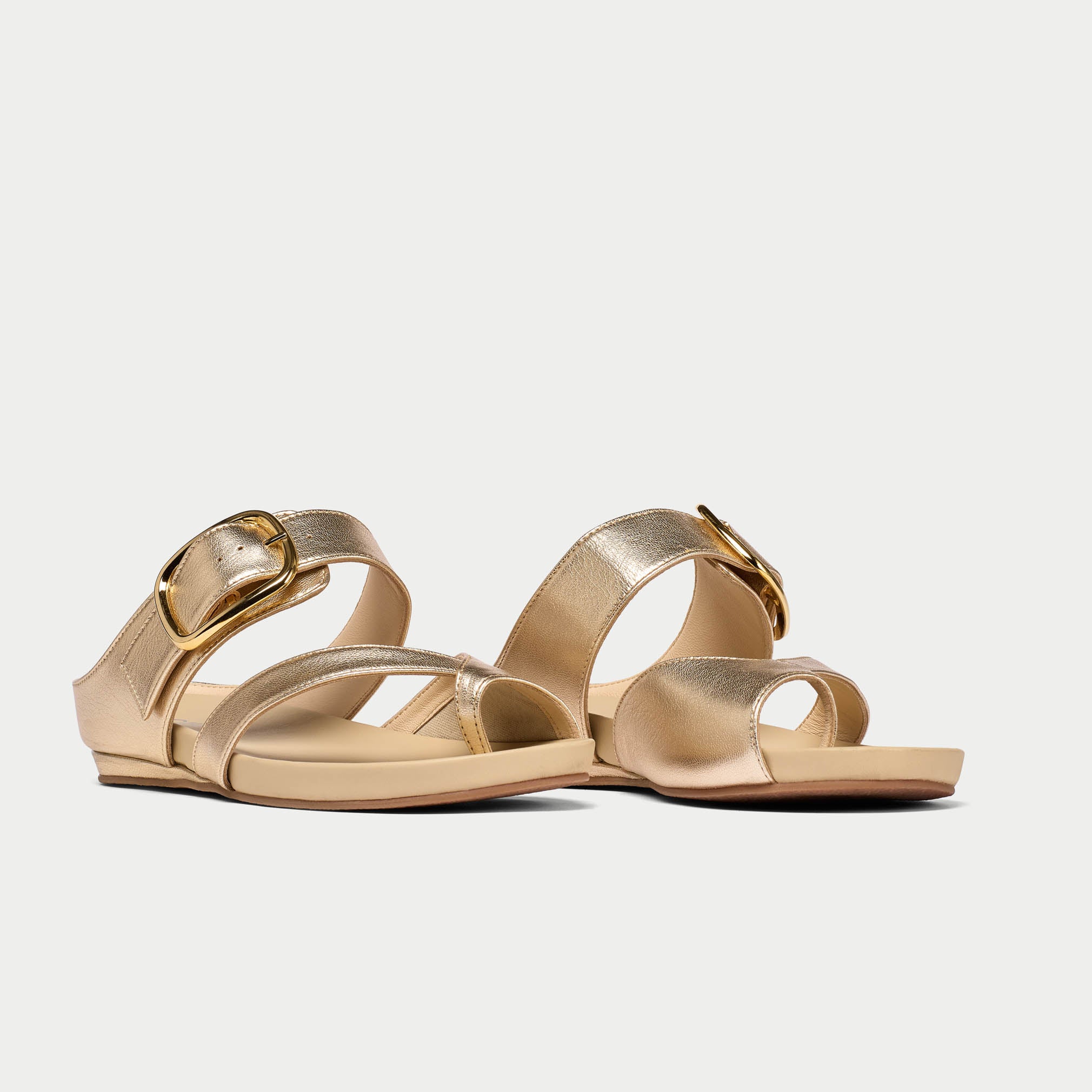 Ruby champagne sandals for bunions pair