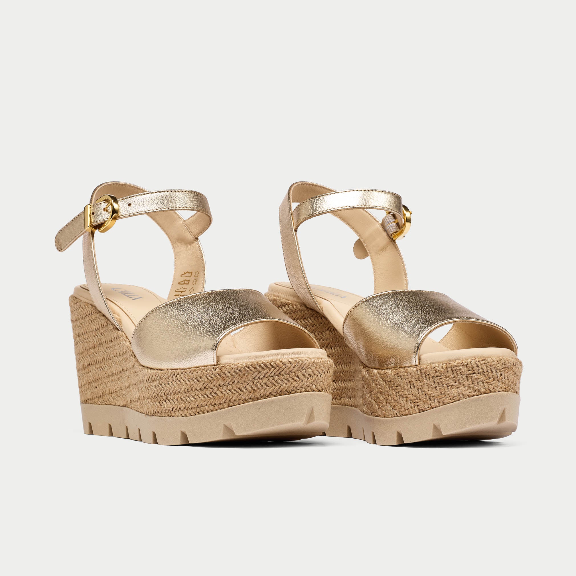 rosa champagne wedges for bunions pair