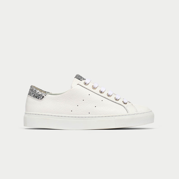 Sparkle on sale white sneakers