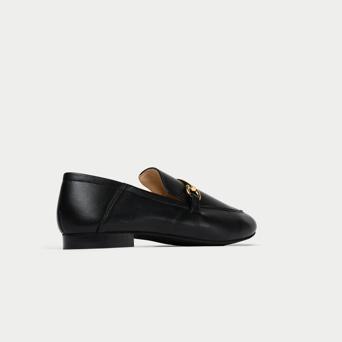 Ada - Black Leather Loafers