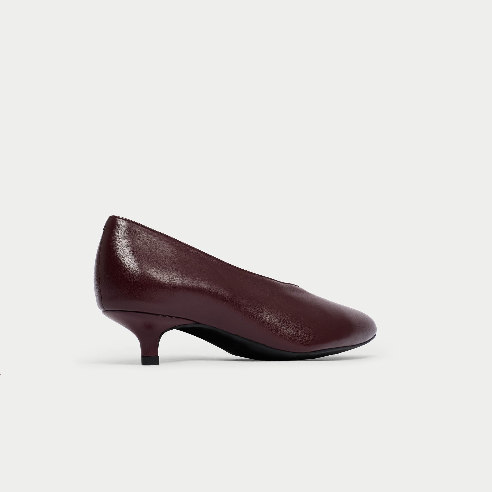 Courtney - Burgundy Leather Courts