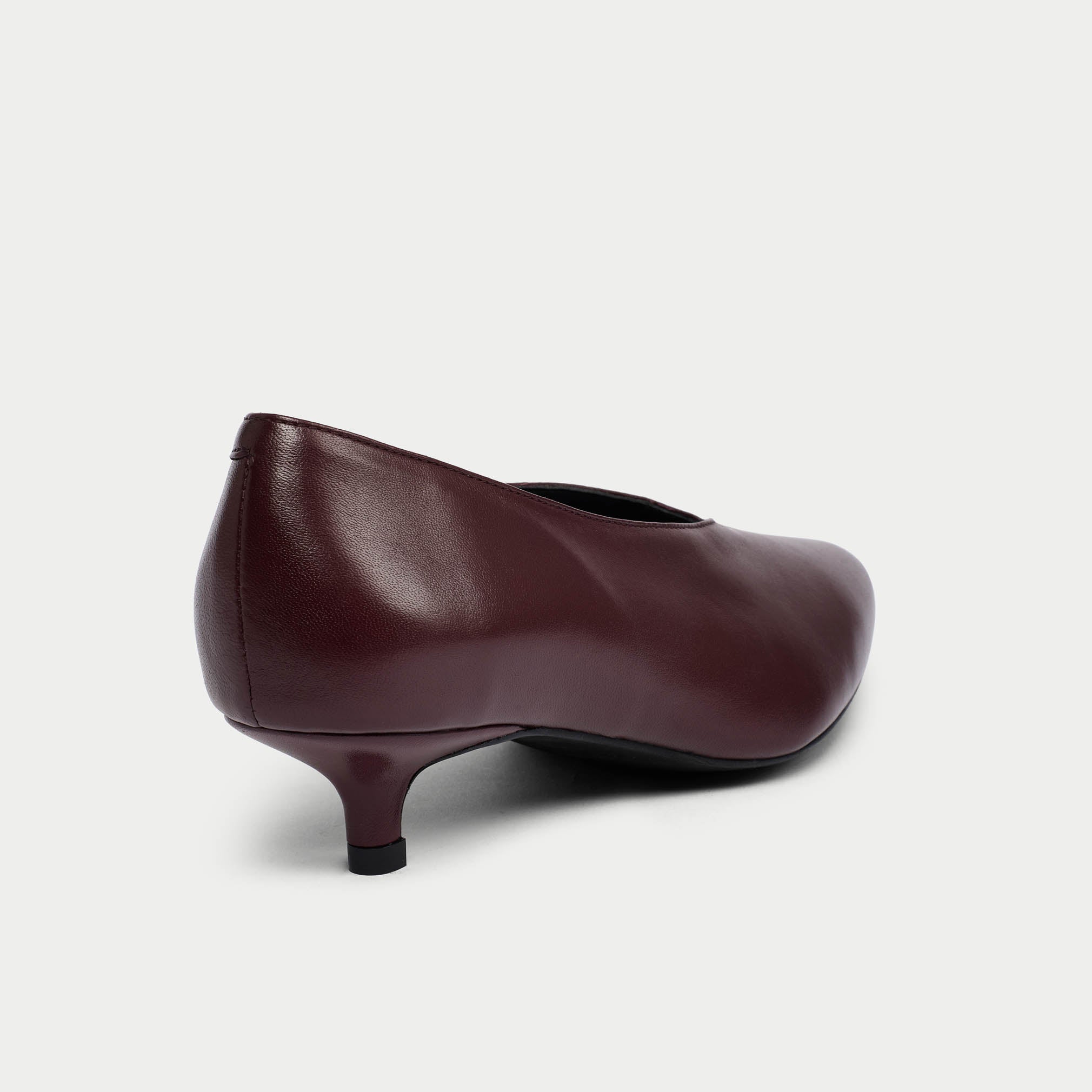 Courtney - Burgundy Leather Courts