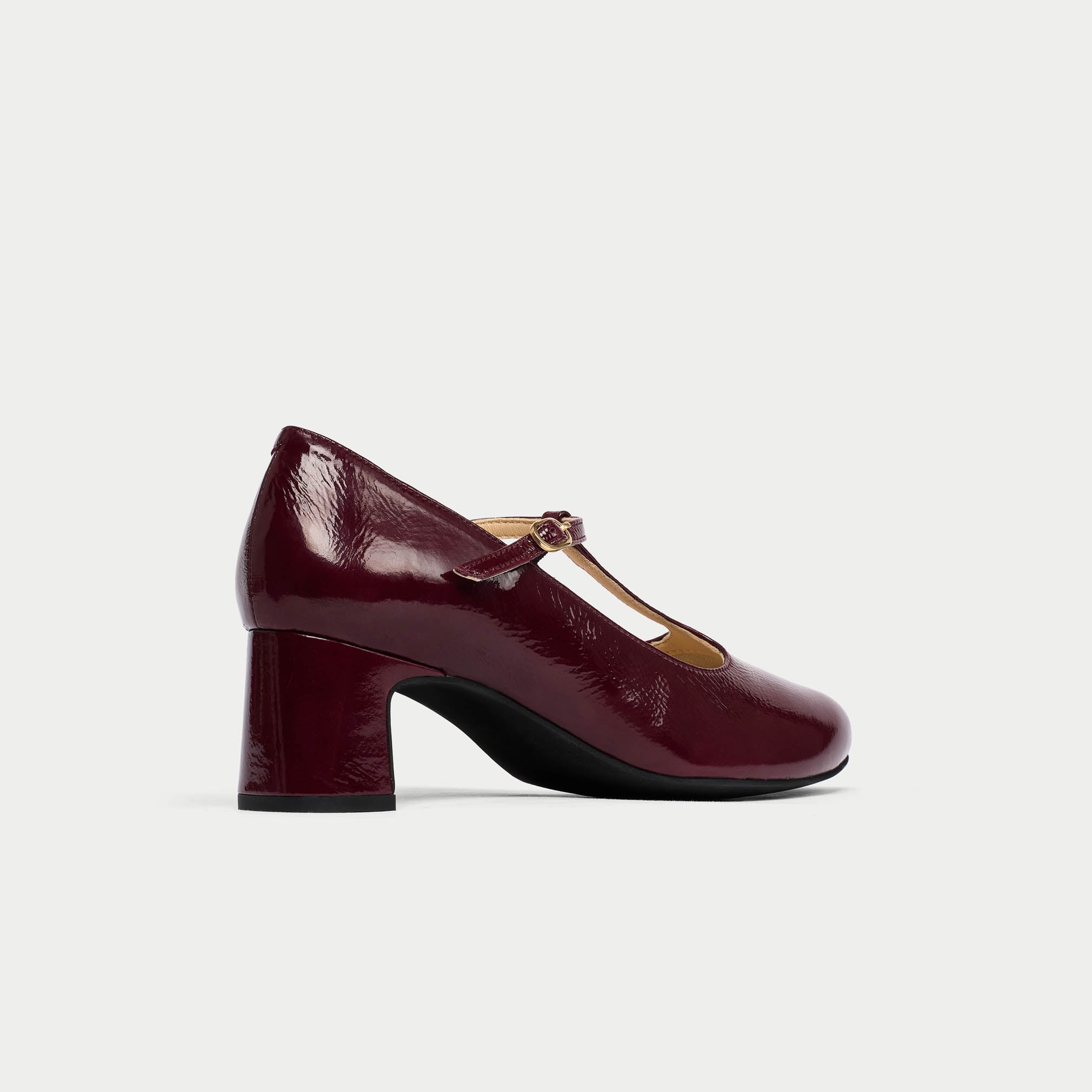 Lorette - Cherry Patent Leather Courts