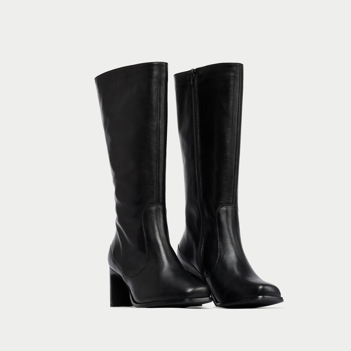 Maeve - Black Leather Boots