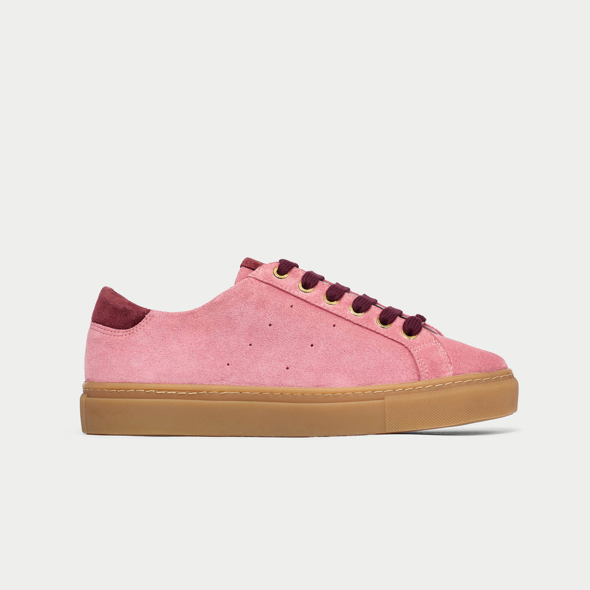 Star - Mauve Suede Wide Fit Trainers