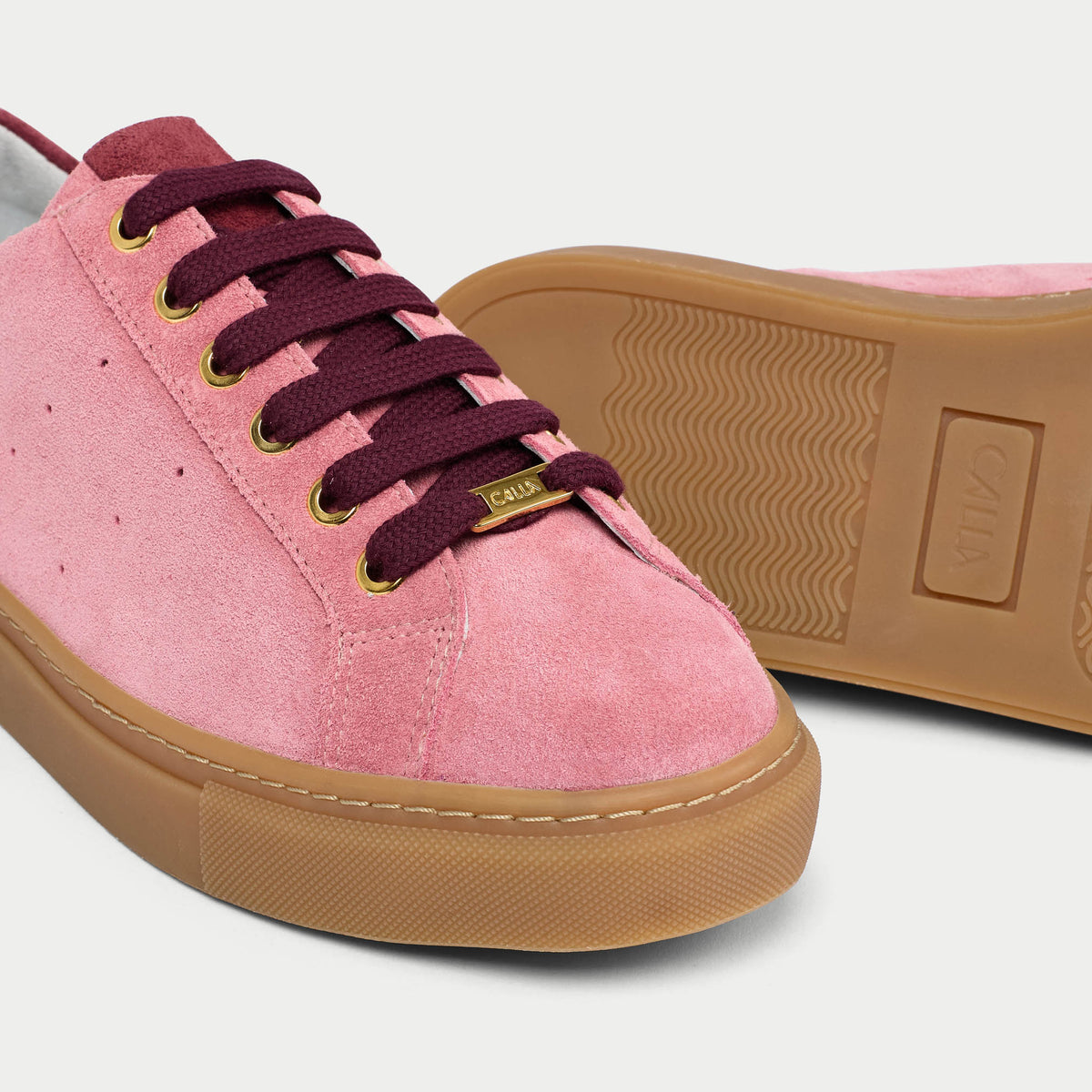 Star - Mauve Suede Wide Fit Trainers