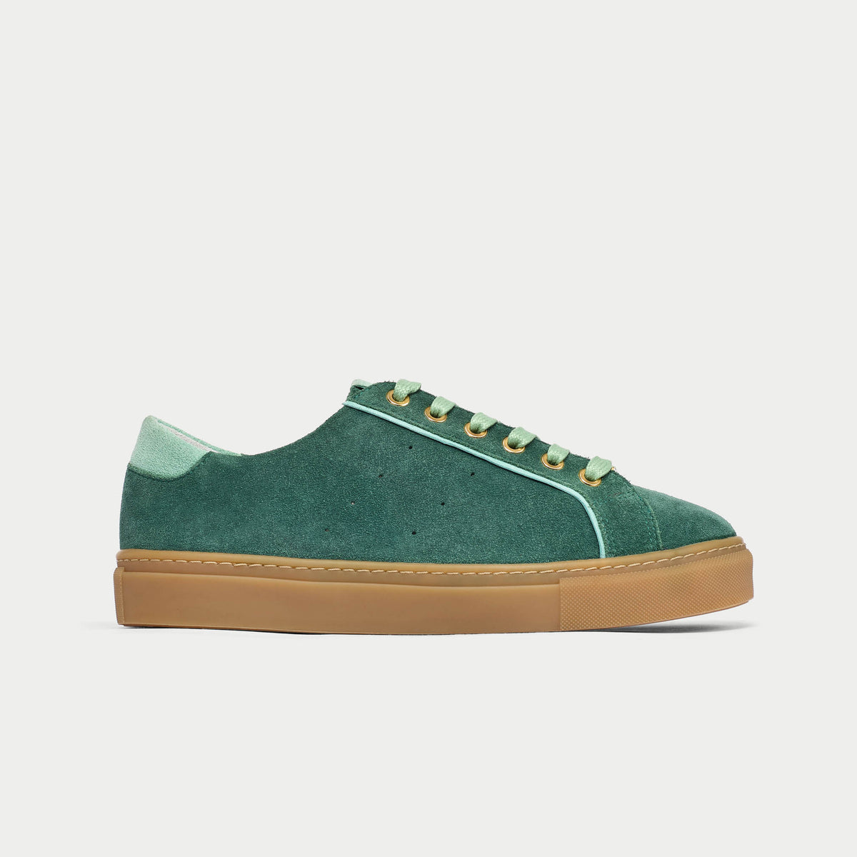 Star - Teal Suede Wide Fit Trainers