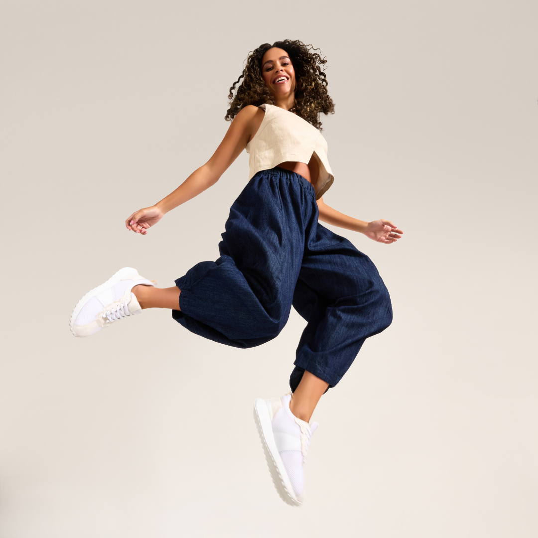 Cosmos - Chunky-Sole Bright White Mix Wide Fit Trainers