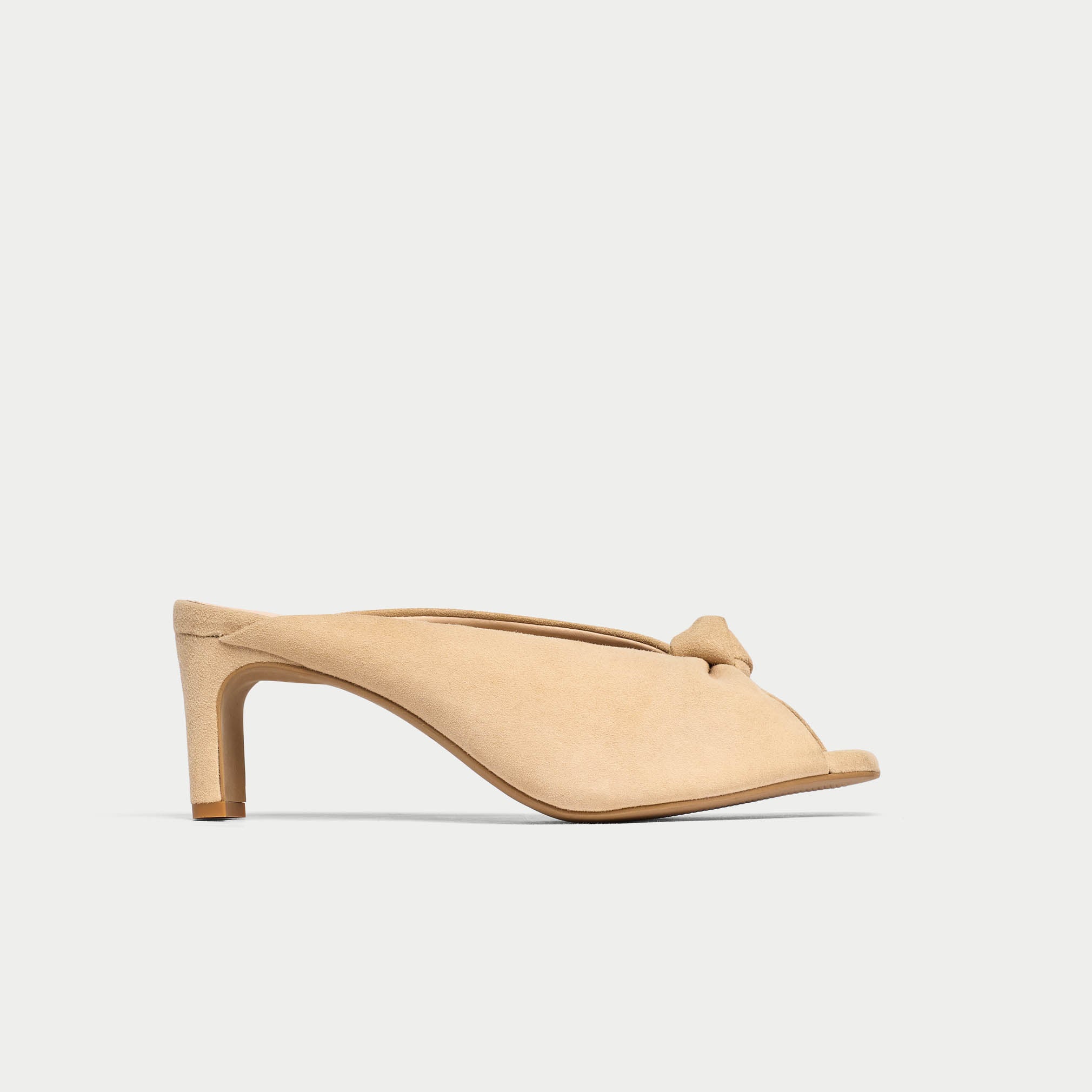 Greta - Taupe Suede Mules