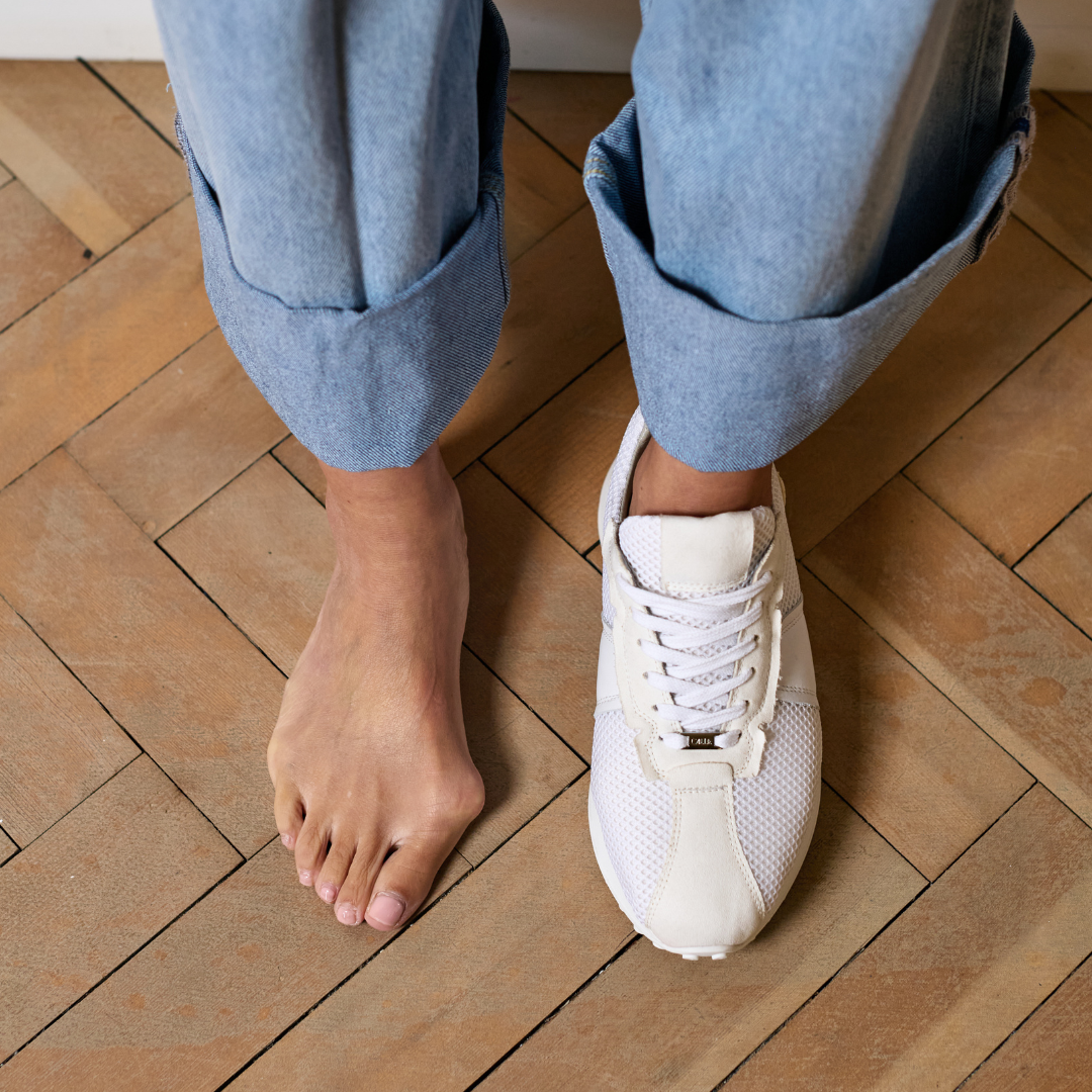 Cosmos - Chunky-Sole Bright White Mix Wide Fit Trainers
