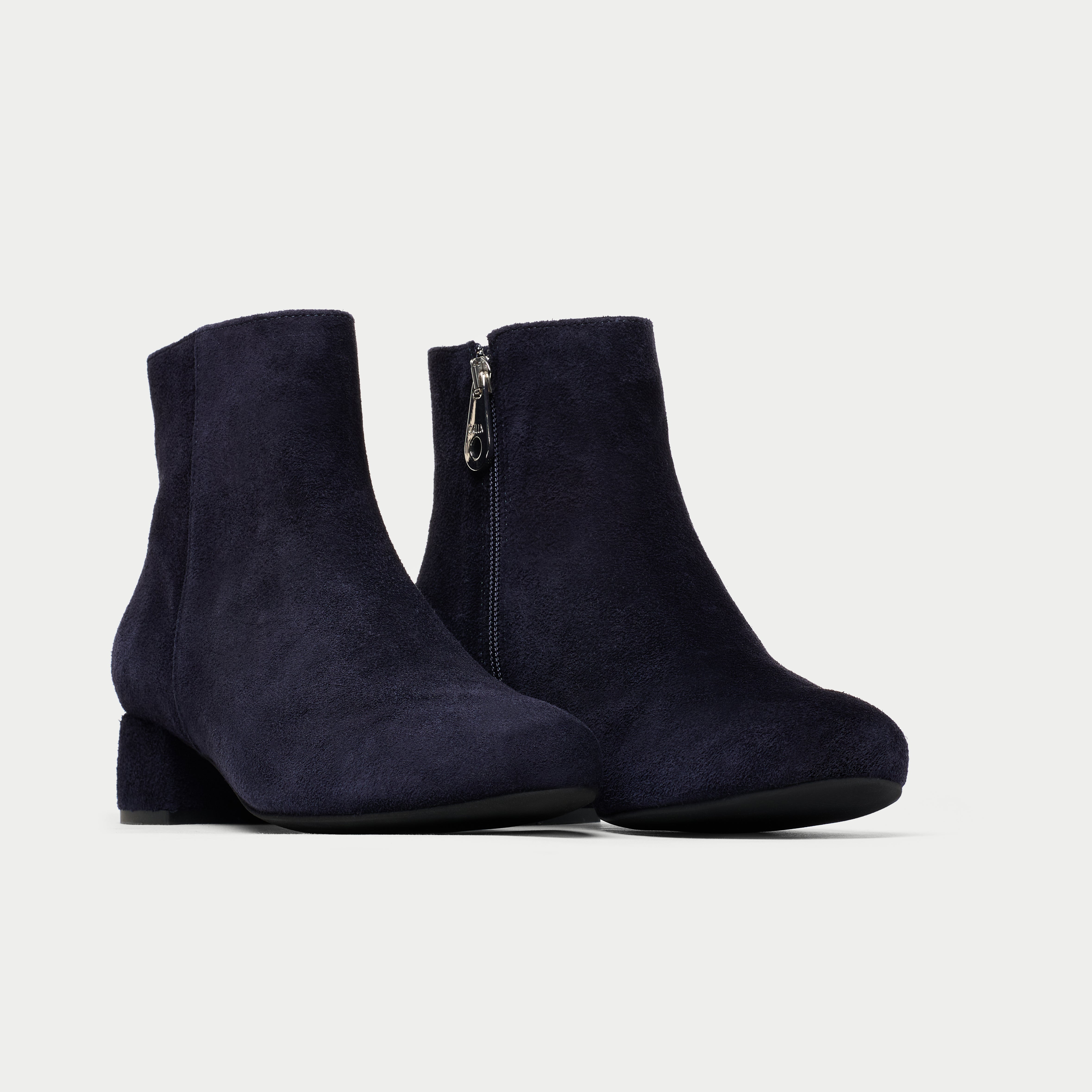 Lucy - Dark Navy Suede Boots