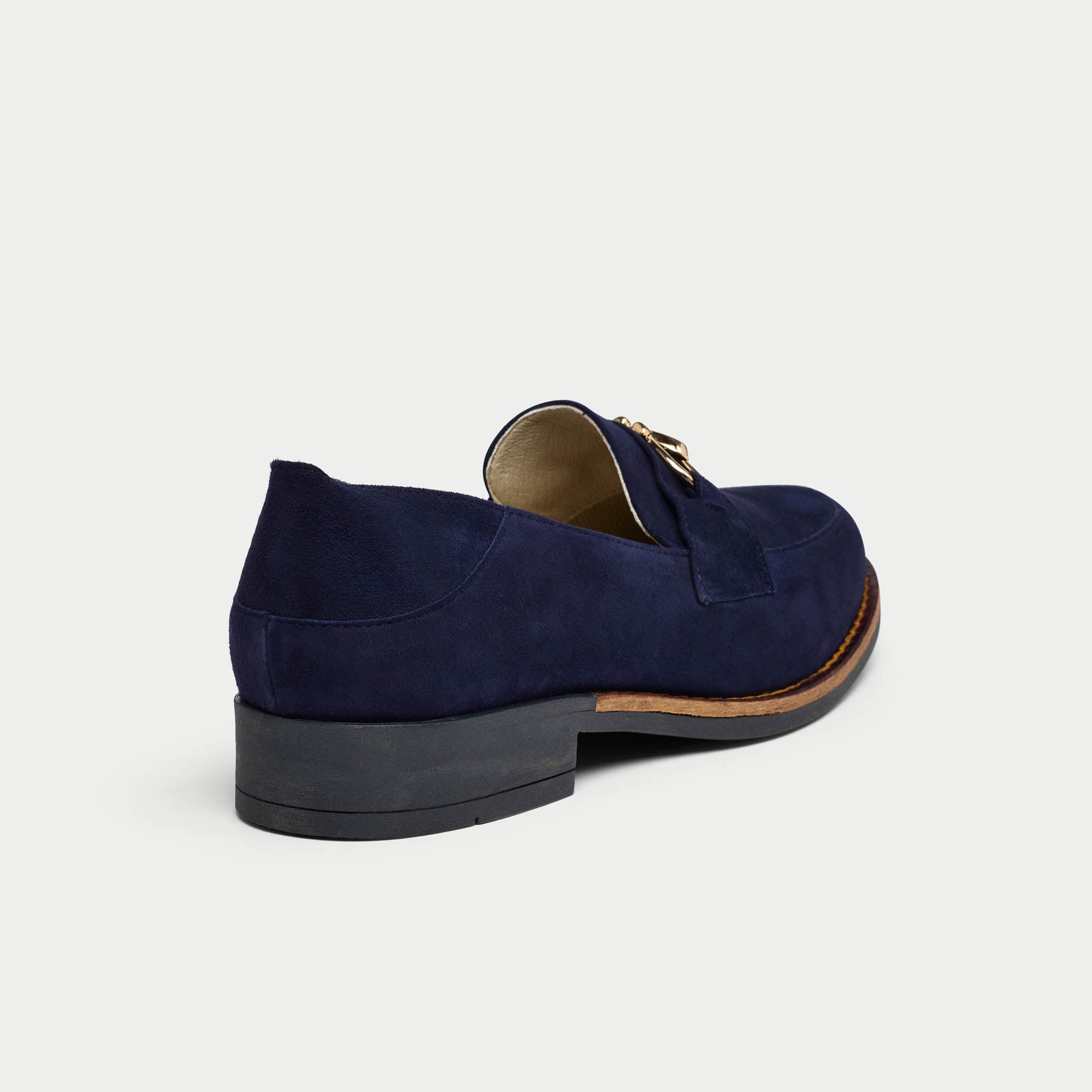 Meredith - Navy Suede Loafers
