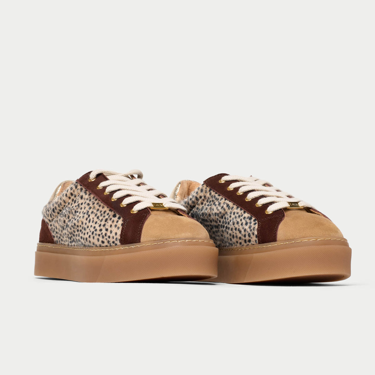 Neptune - Cheetah Wide Fit Trainers