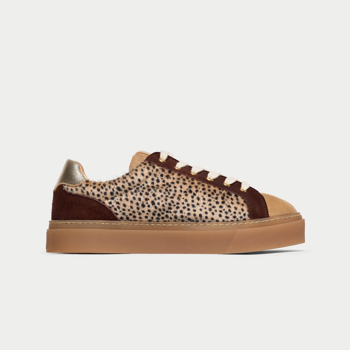 Neptune - Cheetah Wide Fit Trainers