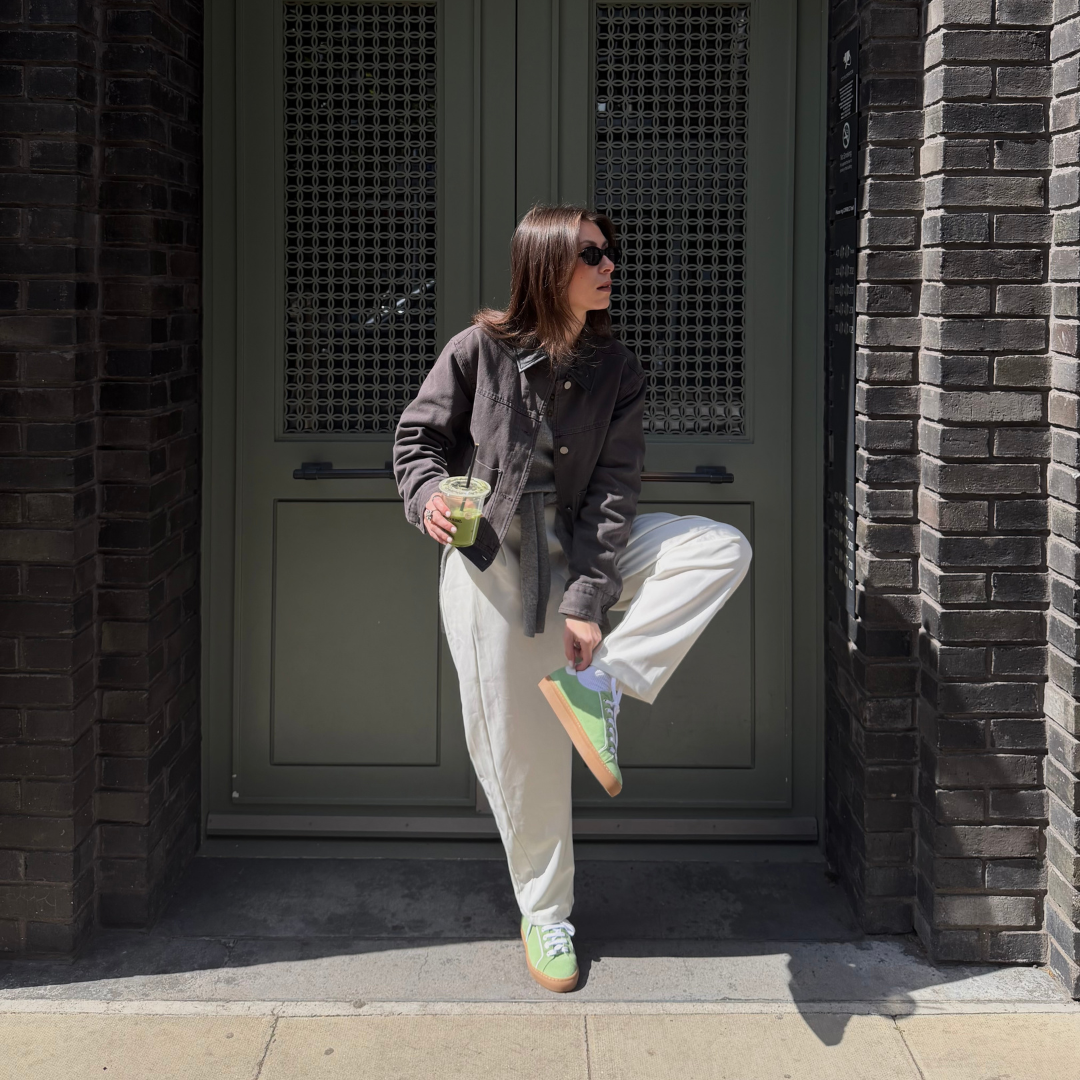 Star - Cherry Suede Wide Fit Sneakers