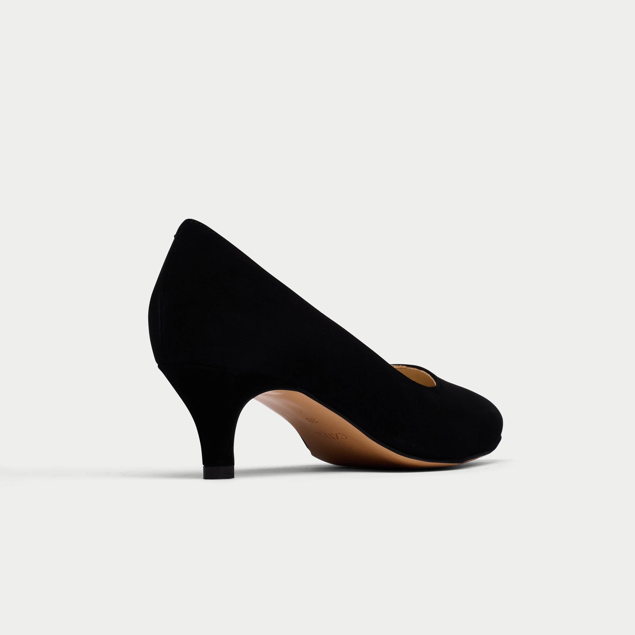 Ava suede heel back view