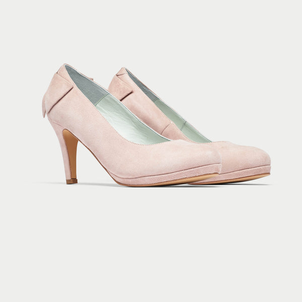 Pink suede outlet court shoes