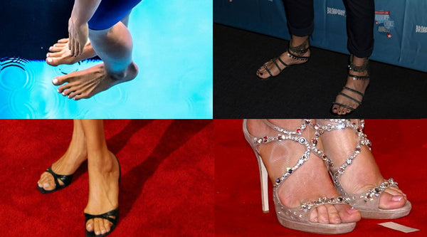 a list of celebrities who have large feet and wear big shoes
