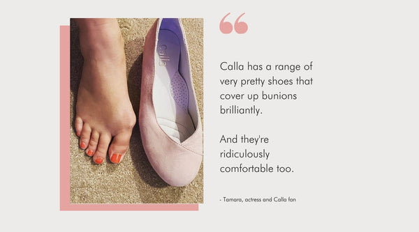 tamara wall quote about calla shoes