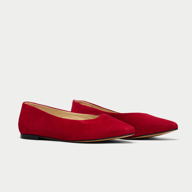Suede shoes red Outlet