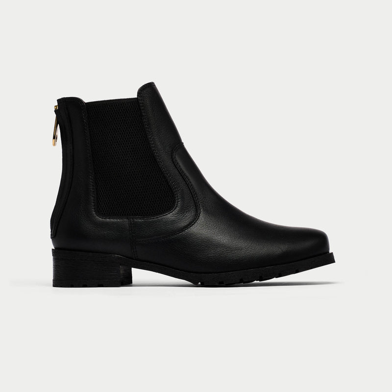 Alice - Black Leather Boots