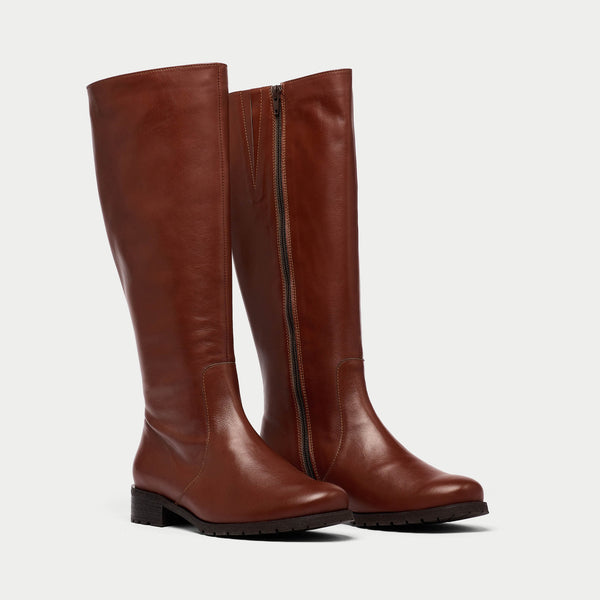 Calla | Bella | Brown Leather boots