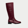 Bella - Cherry Leather Boots