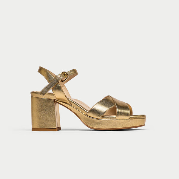 Bethany - Gold Leather
