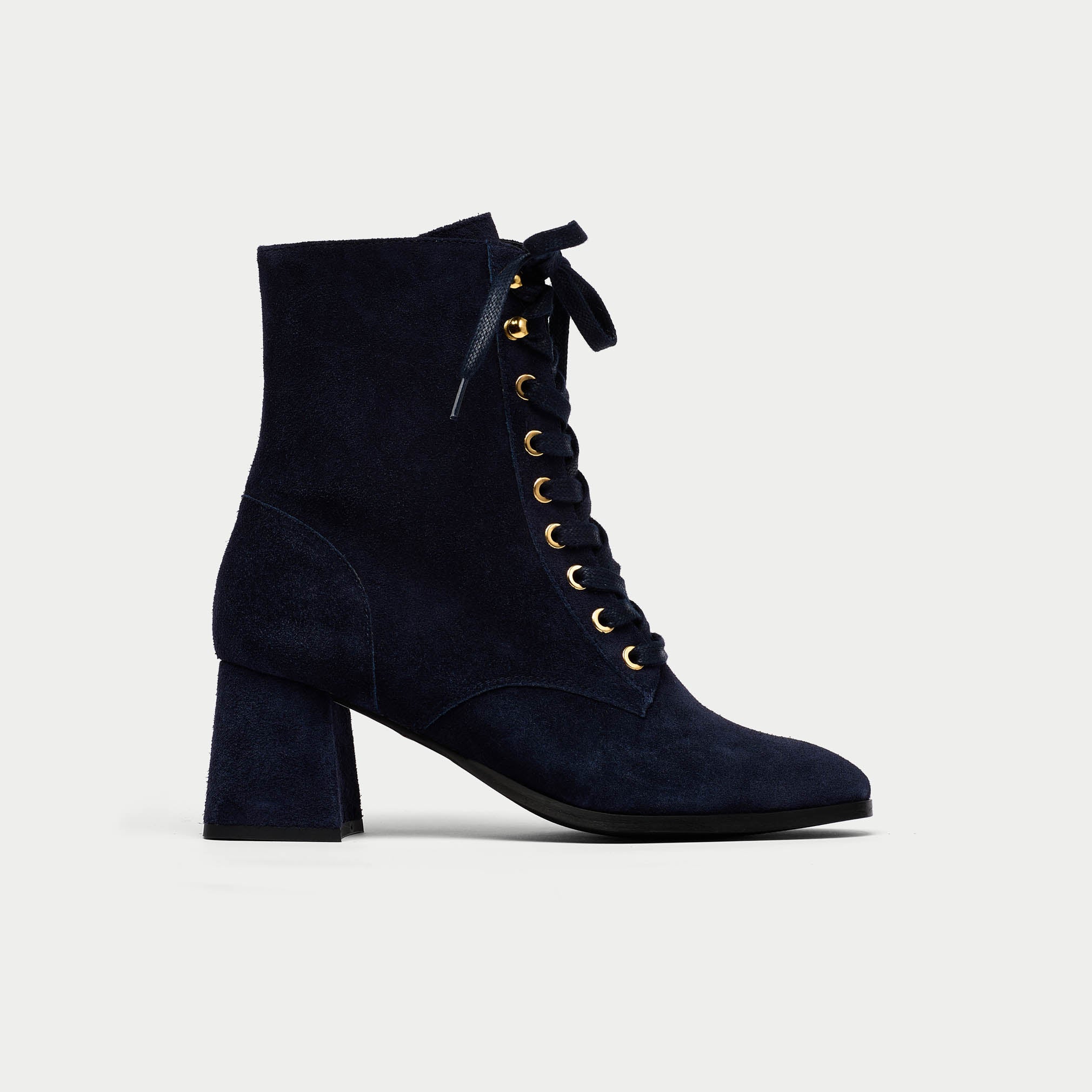 Cleo - Navy Suede