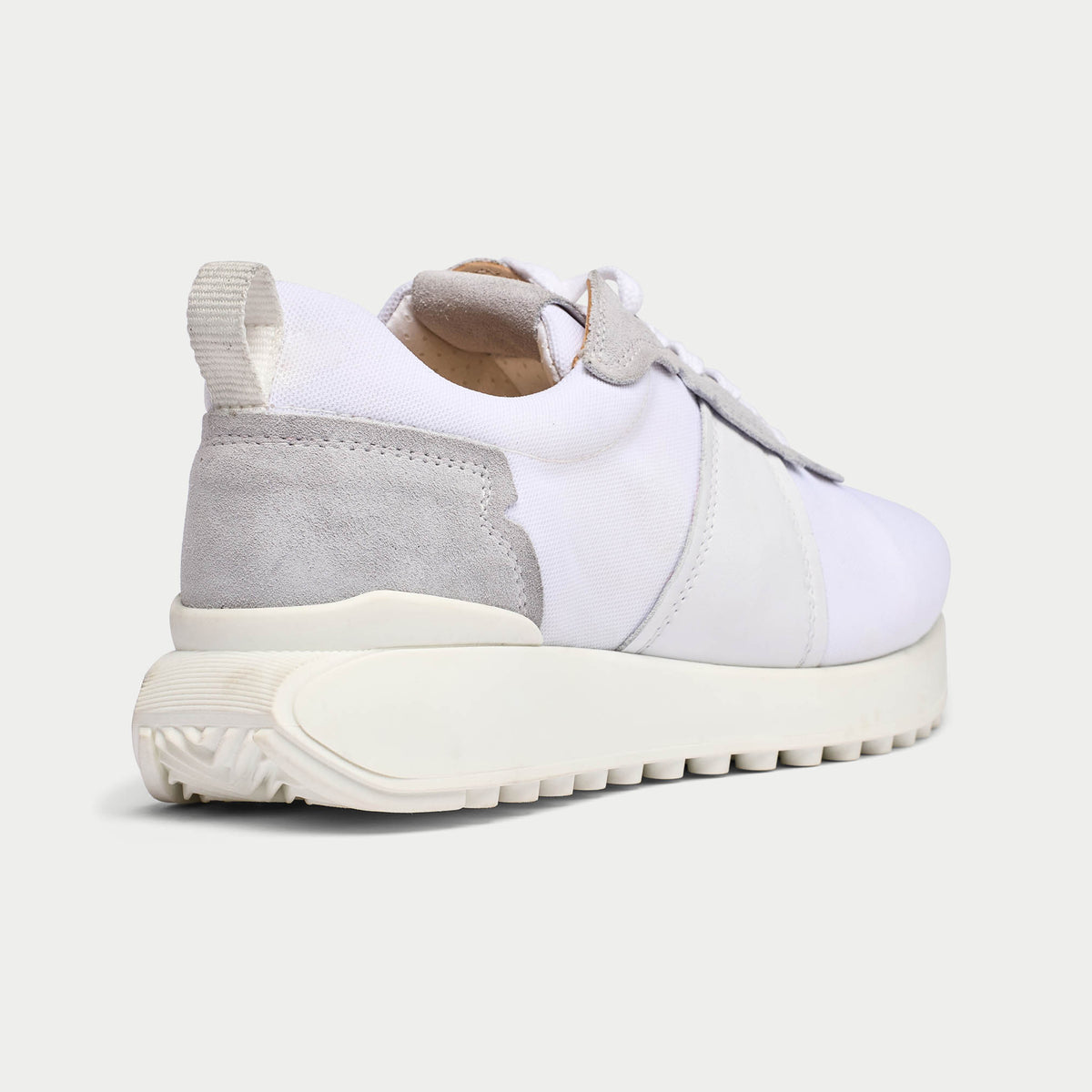 Cosmos - Chunky-Sole White Wide Fit Trainers (image 6)
