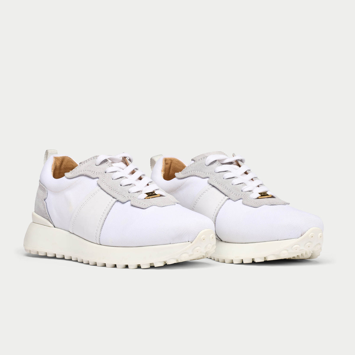 Cosmos - Chunky-Sole White Wide Fit Trainers (image 3)