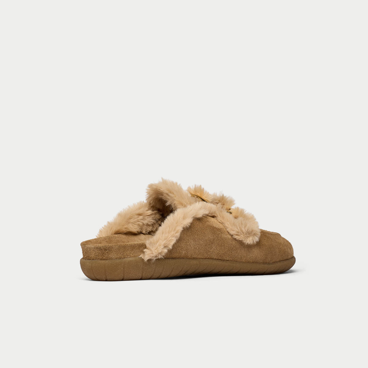 Ember - Cappuccino Cream Suede Slippers (image 8)