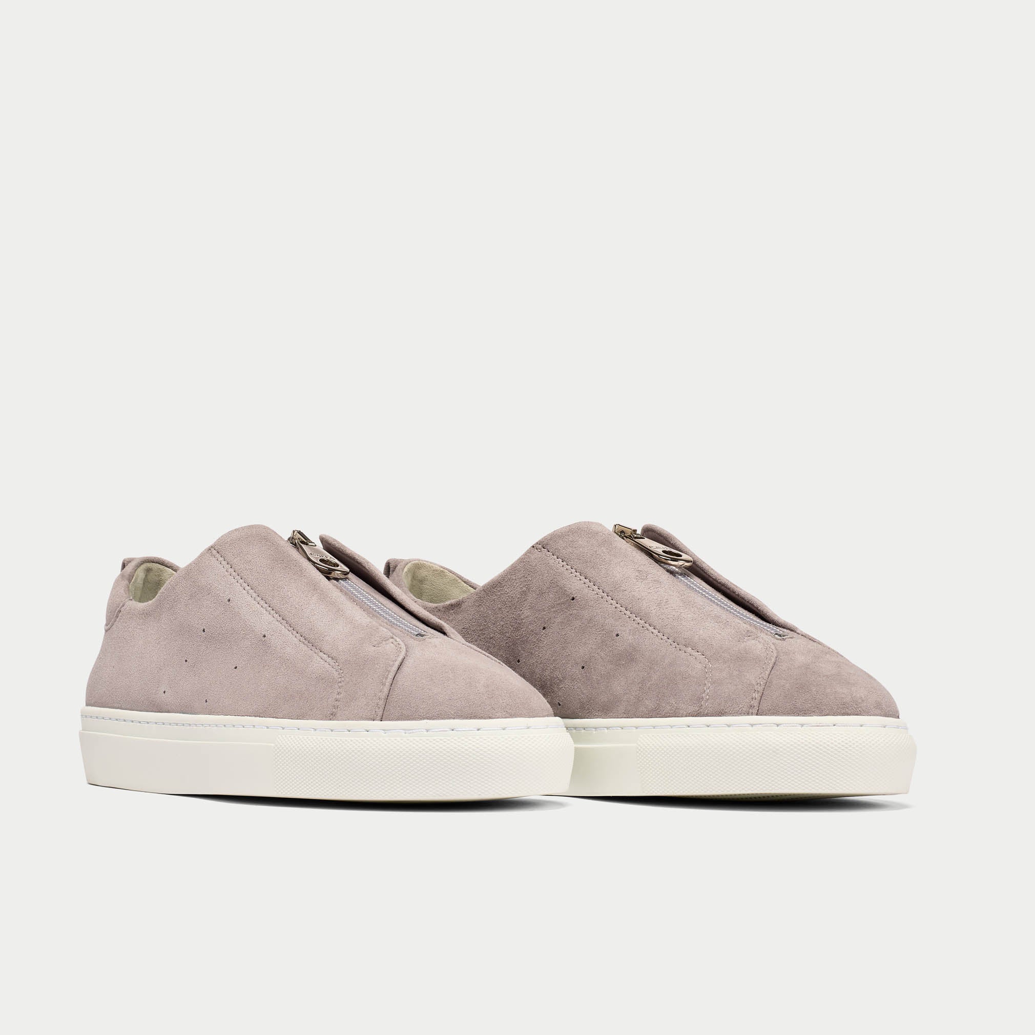 Estella grey suede sneaker pair