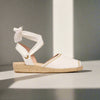 Evelyn white espadrill side view