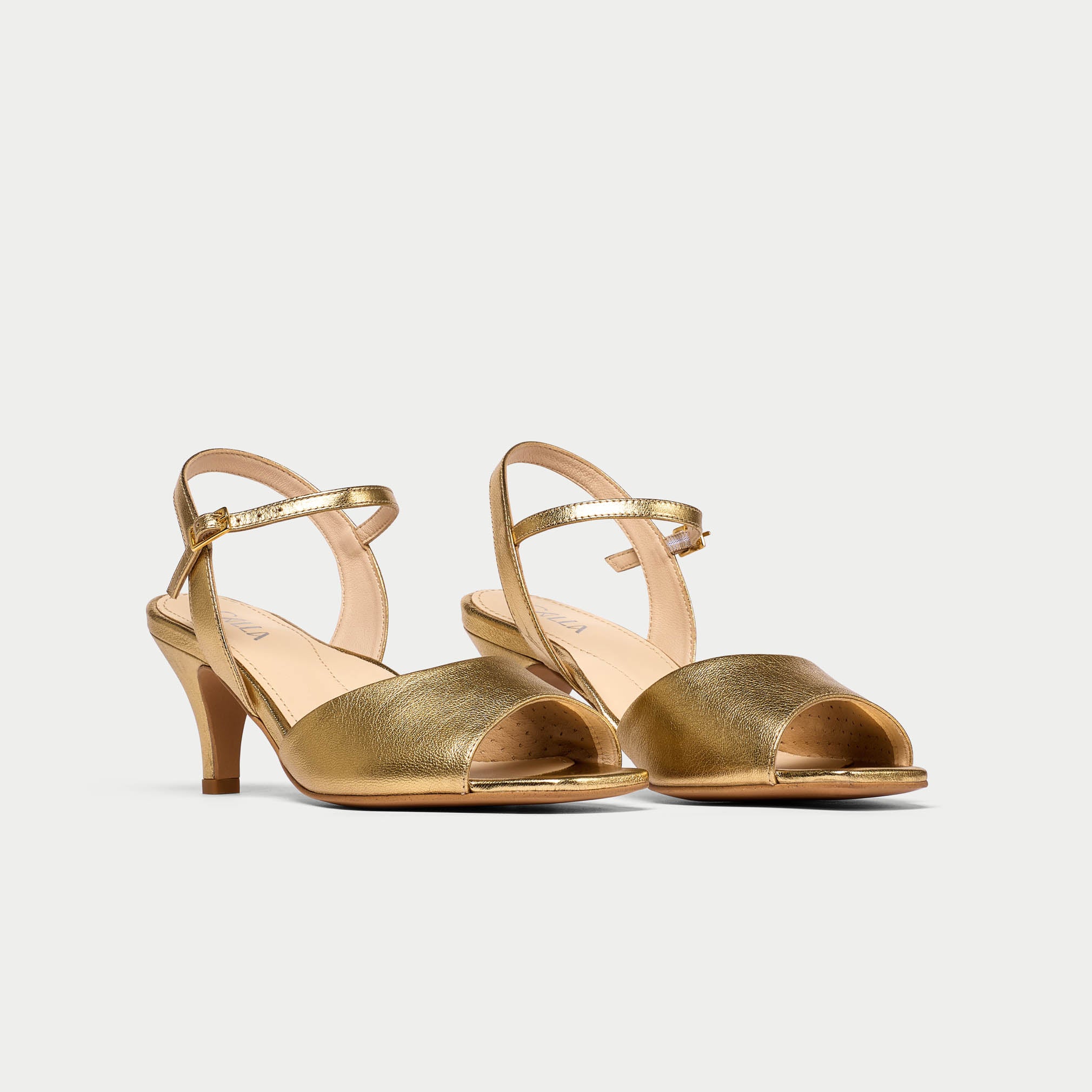 Glenda - Gold Leather