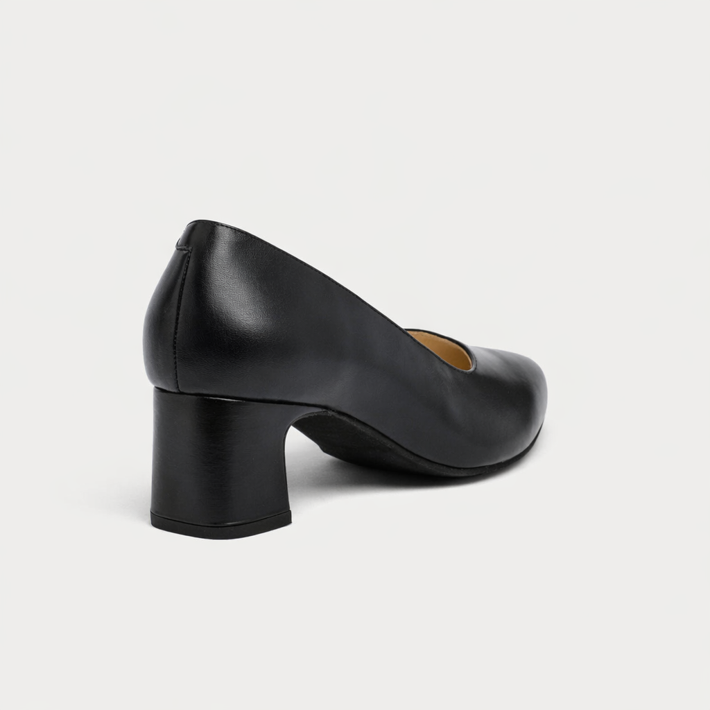 Hallie - Black Leather Pumps (image 4)