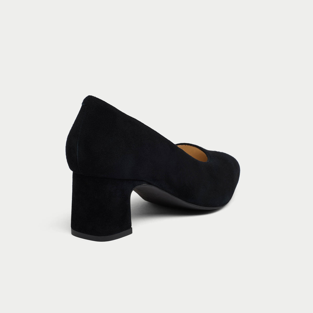 Hallie - Black Suede Courts (image 6)