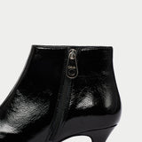 Hazel - Black Shine Leather