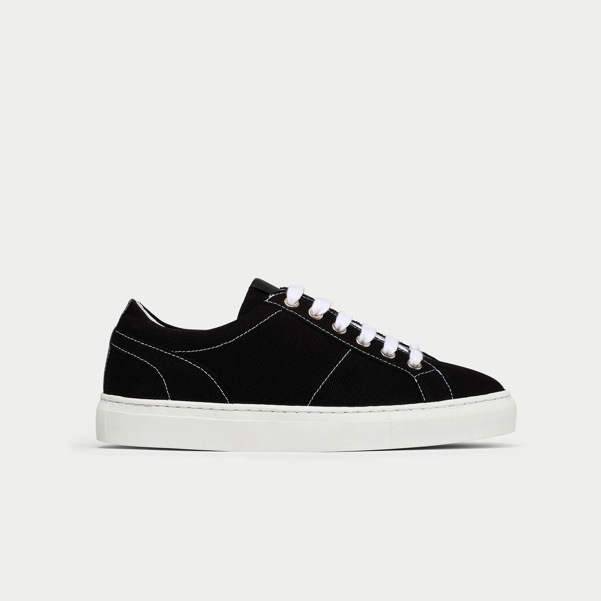 Luna Vegan - Black Wide Fit Trainers (image 2)
