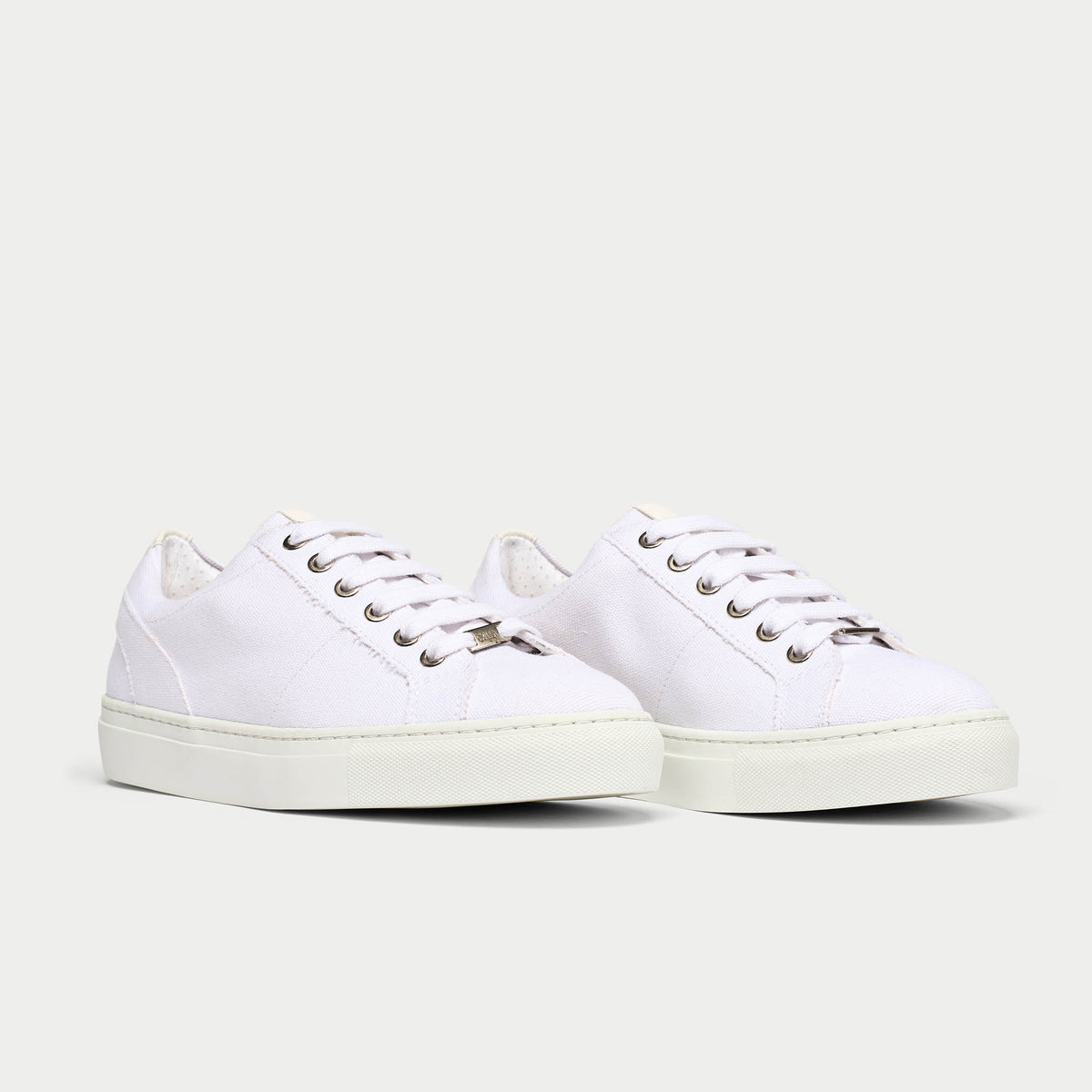 Luna Vegan - White Wide Fit Trainers (image 4)