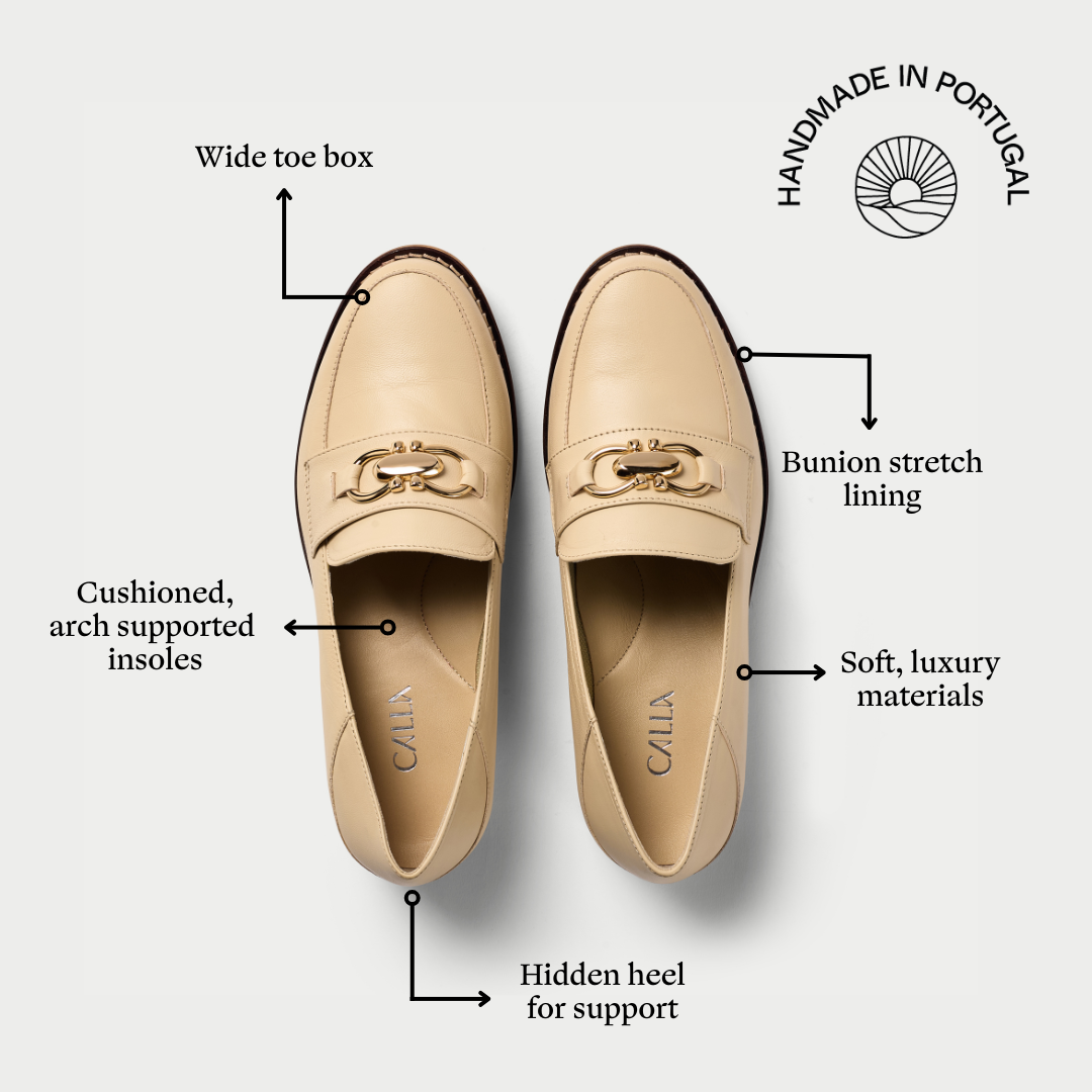 Meredith neutral loafer features