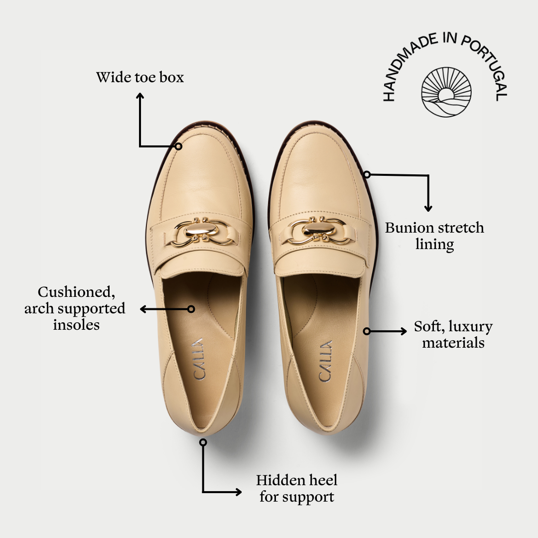 Meredith - Neutral Leather Loafers (image 6)