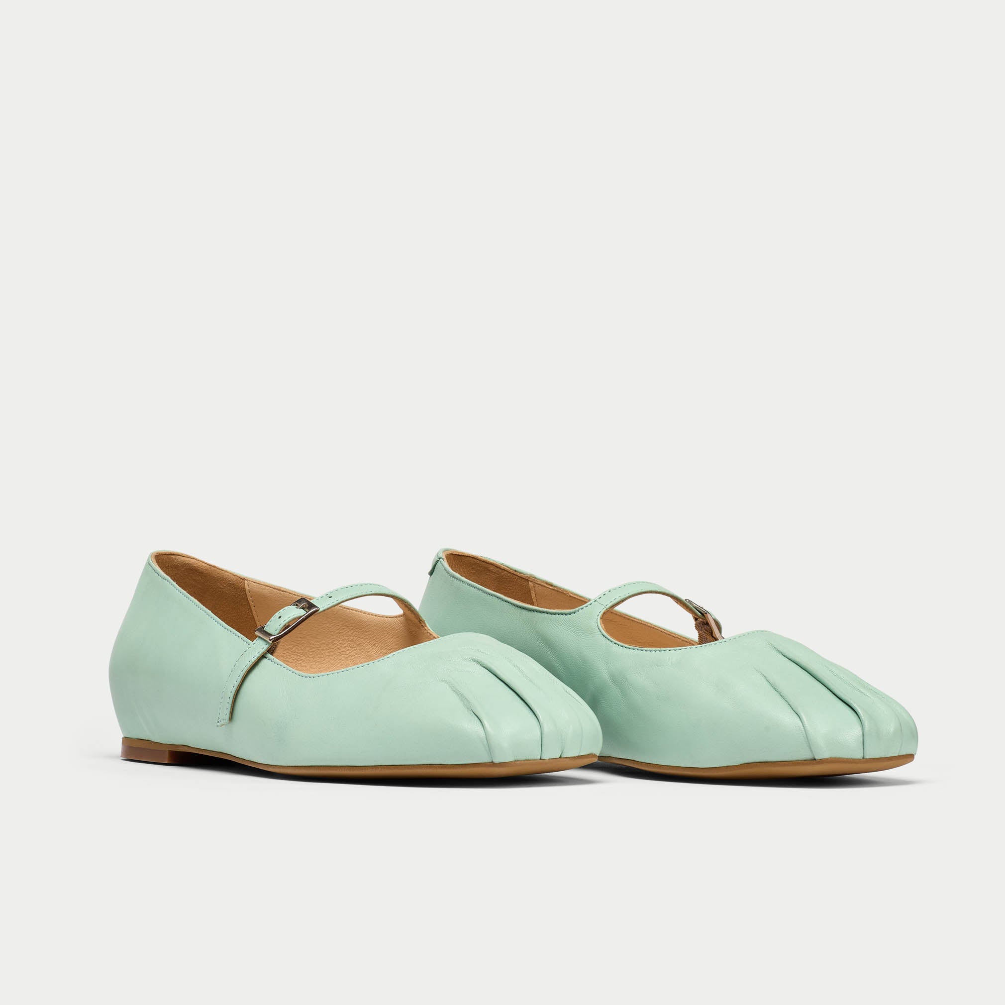 Rosemary mint flat ballerina pair