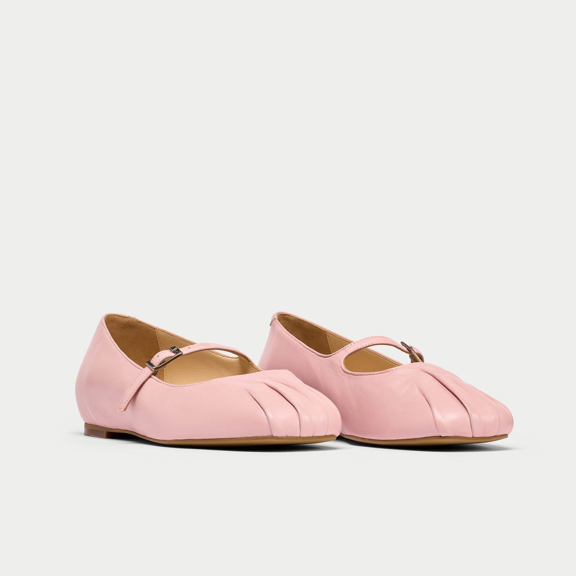 Rosemary pink flat ballerina pair