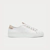 star smooth champagne trainer for bunions side view