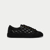 star quilted black sneakers for bunions side view