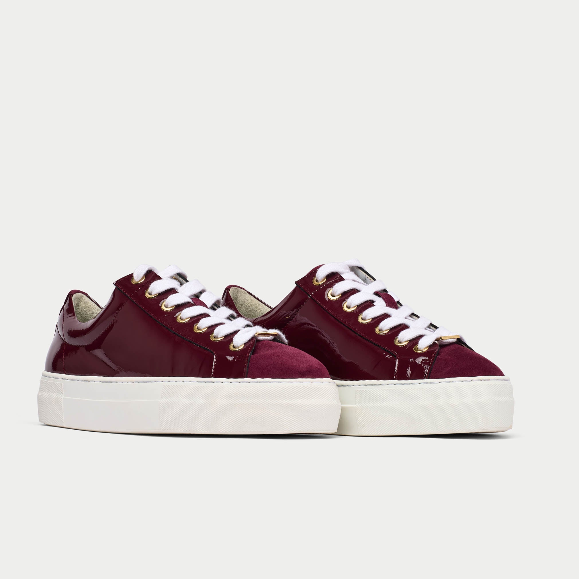 Saturn - Burgundy Patent Leather & Suede